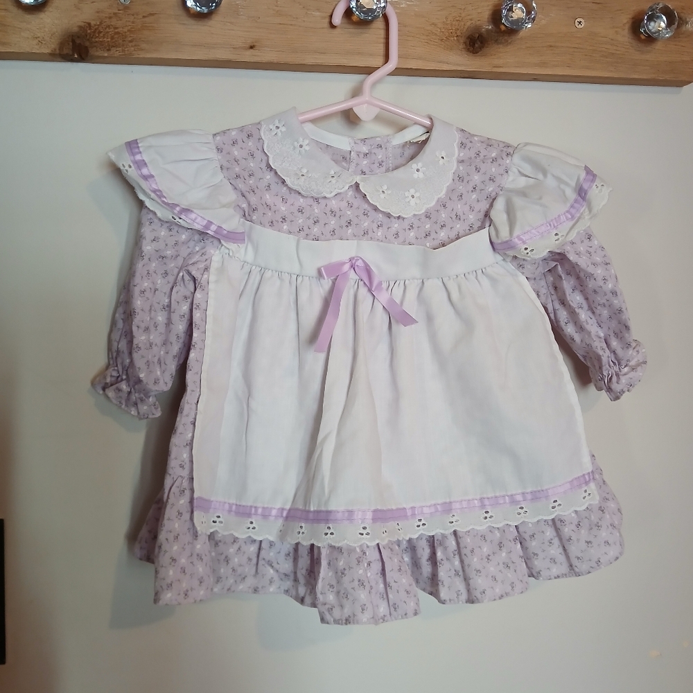 Vintage pinafore baby dress